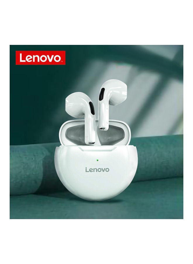 لينوفو Lenovo HT38 TWS Headphone BT5.0 Wireless Headphone Semi-in-ear Sports Earbuds with Smart Touch Control Wide Compatibility White White  - Image 3