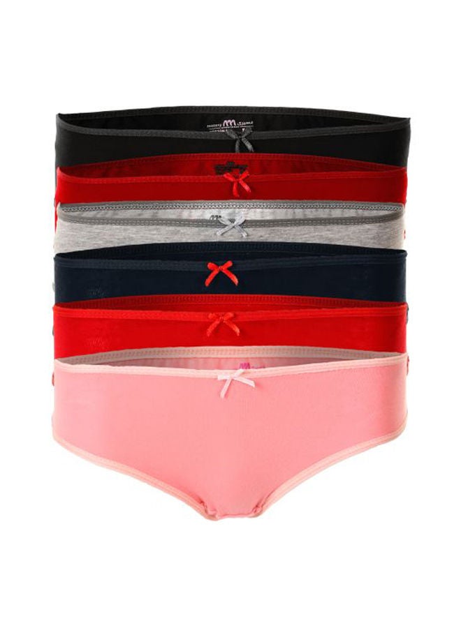 Mesery - Bundle OF Six Bikini Smooth Cotton Panties Multicolour - Image 1