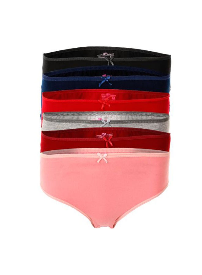 Mesery - Bundle OF Six Brief Smooth Cotton Hipster Panties Multicolour - Image 1