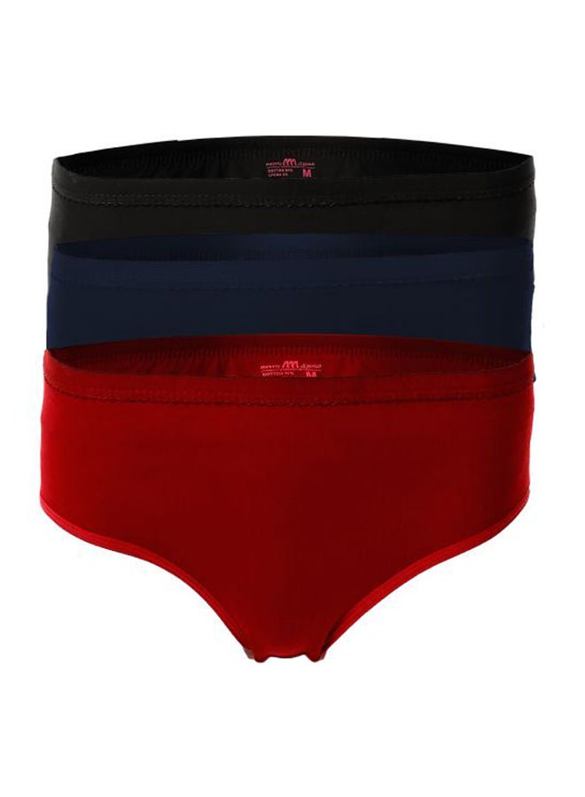 Mesery - Bundle OF Three Brief Smooth Cotton Panties Multicolour - Image 1