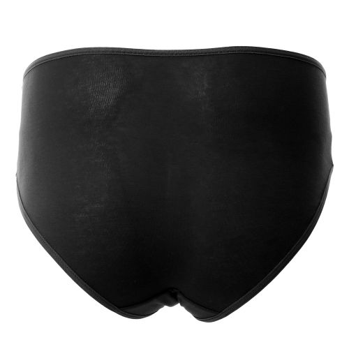 Mesery Bundle OF Three Brief Smooth Cotton Hipster Panties Black  - Image 2