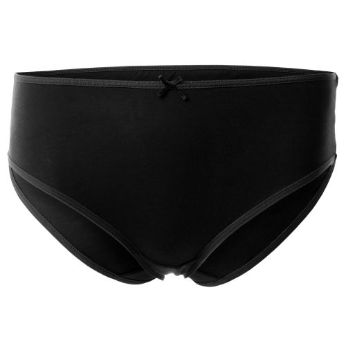 Mesery Bundle OF Three Brief Smooth Cotton Hipster Panties Black  - Image 3