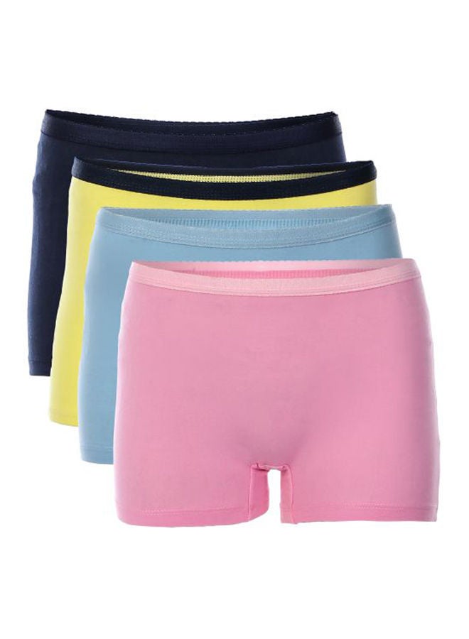 Mesery Bundle Of 4 Stretch Cottonshort Panties Multicolour  - Image 1