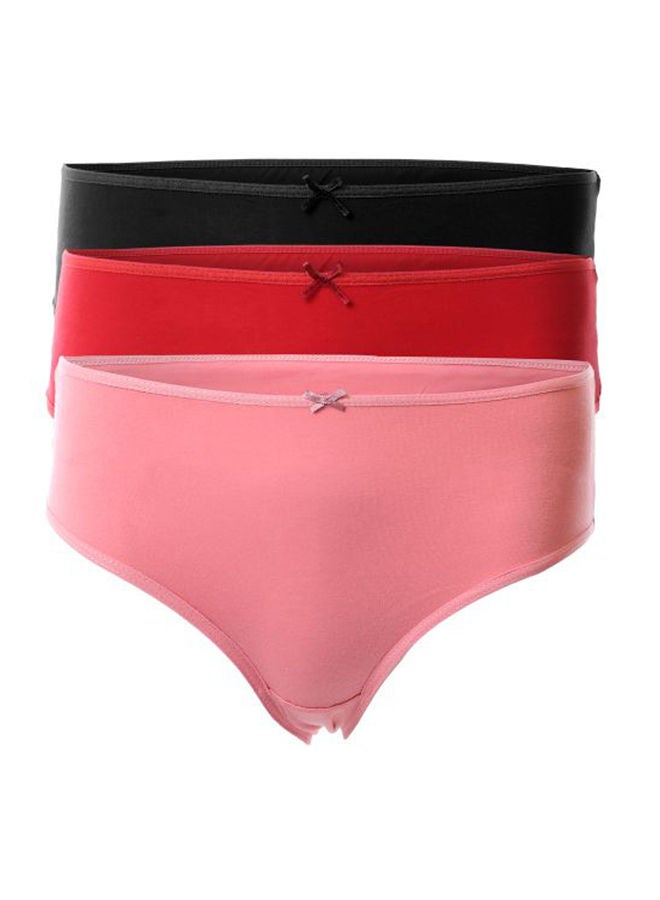 Mesery - Bundle OF Three Brief Smooth Cotton Hipster Panties Multicolour - Image 1