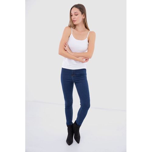 Mesery - Bundle Of Six Spaghetti Sleeves Plain Tank Tops Multicolour - Image 1