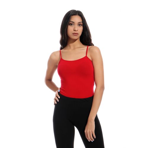 Mesery - Bundle Of Six Spaghetti Sleeves Plain Tank Tops Multicolour - Image 1