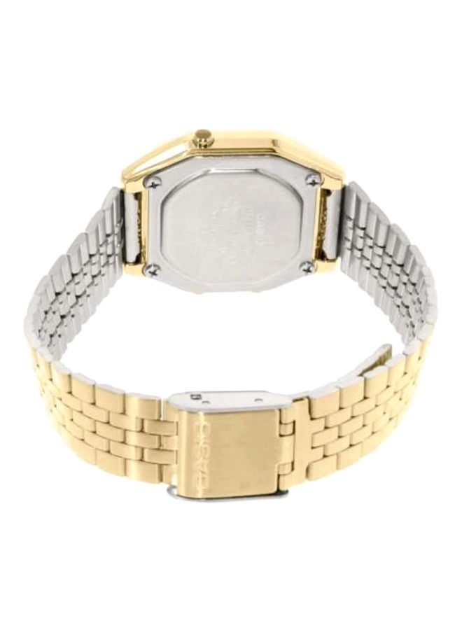 كاسيو ساعة يد رقمية طراز LA680WGA-9DF مقاس 29 مم - لون ذهبي للنساء - Image 2