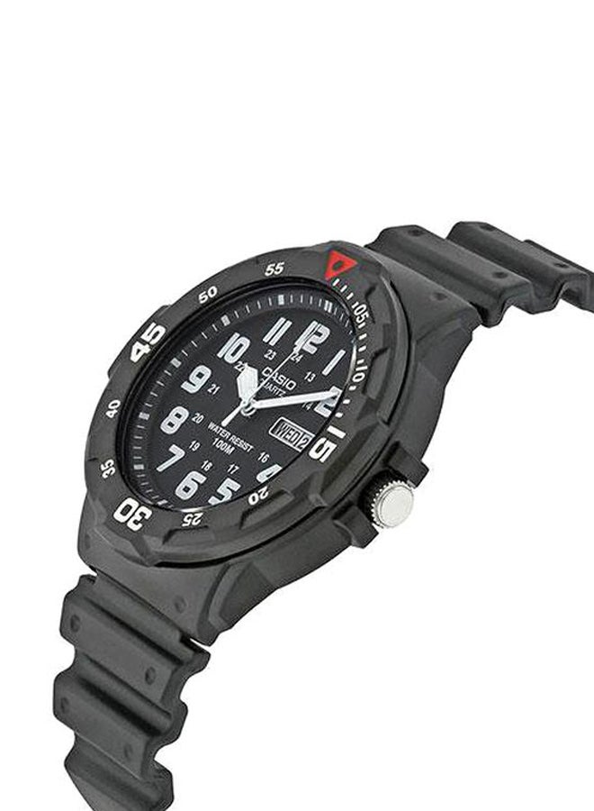 CASIO Men's Water Resistant Resin Analog Sport Watch MRW-200H-1BVDF - 48 mm - Black - Image 3