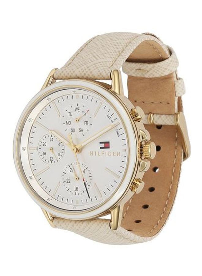 TOMMY HILFIGER - Women's Water Resistant Leather Chronograph Watch 1781790 - Image 1