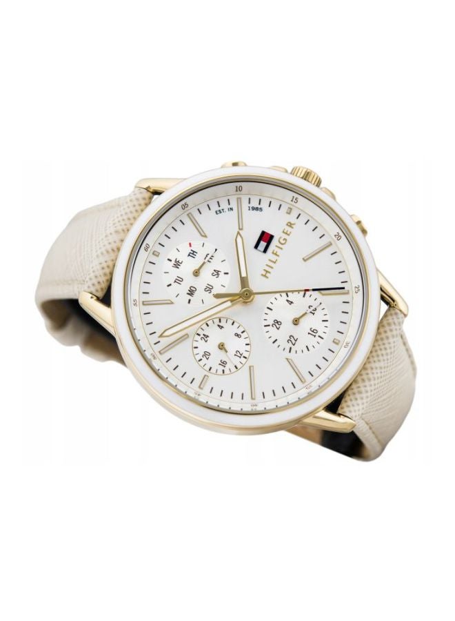 TOMMY HILFIGER - Women's Water Resistant Leather Chronograph Watch 1781790 - Image 1