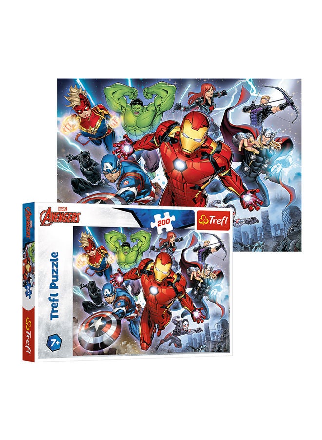 Trefl 200-Piece Marvel Avengers Jigsaw Puzzle Set 48 x 34cm