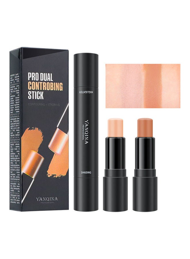 YANQINA Pro Dual Contouring Stick No.2 Lotus Color & Light Brown  - Image 2
