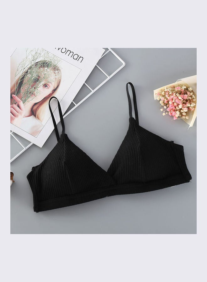 Deep U Cup Push Up Bra Black 