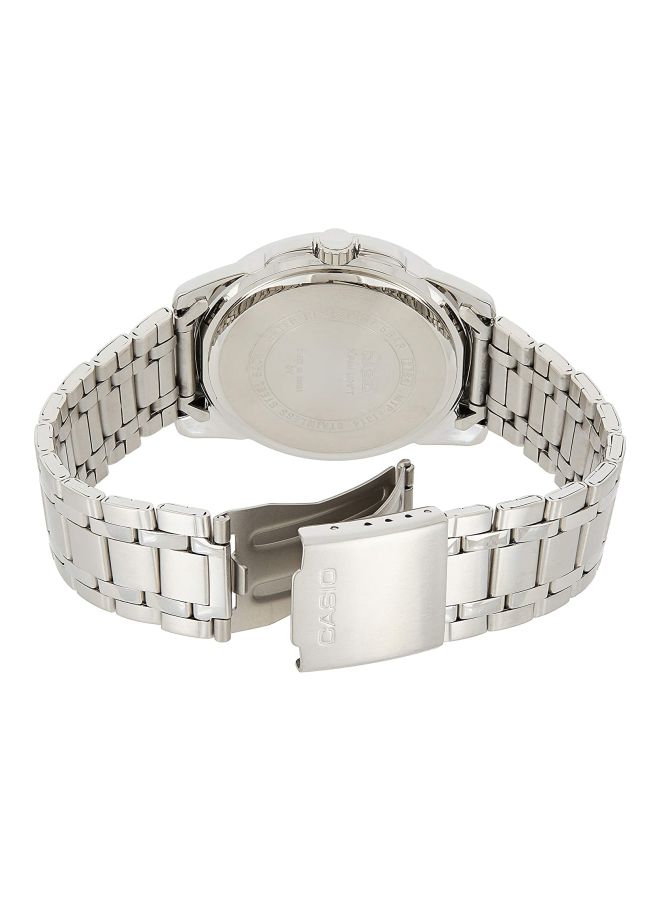 CASIO - Men's Enticer Water Resistant Analog Watch MTP-1314D-1AVDF - 50 mm - Silver - Image 1