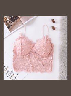 Generic Women's Comfy Thin Bra Pink 