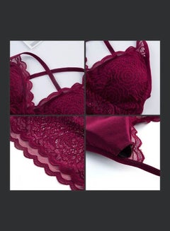 Generic Women's Comfy Thin Bra Red  - Image 2