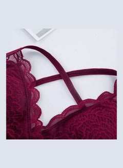 Generic Women's Comfy Thin Bra Red  - Image 3