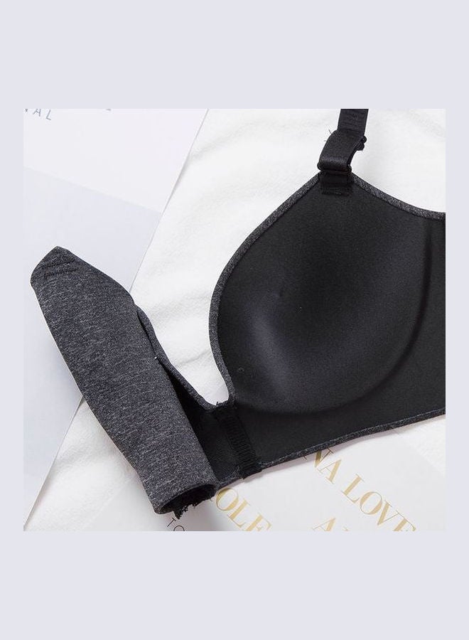 Generic - Women's Comfy Thin Bra Panty Set Black - Image 1