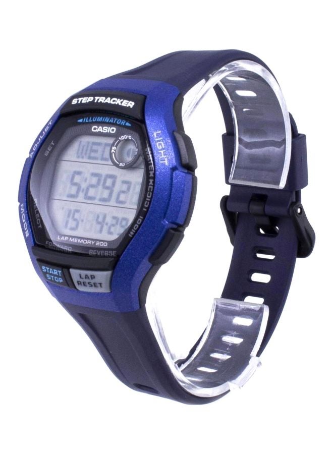 كاسيو ساعة يد رقمية مقاومة للماء طراز WS-2000H-2AVDF - مقاس 44 مم - لون أزرق للرجال - Image 3