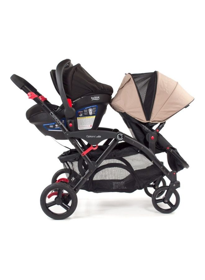 محول مقعد السيارة لعربة الأطفال مع Britax - قطعتان