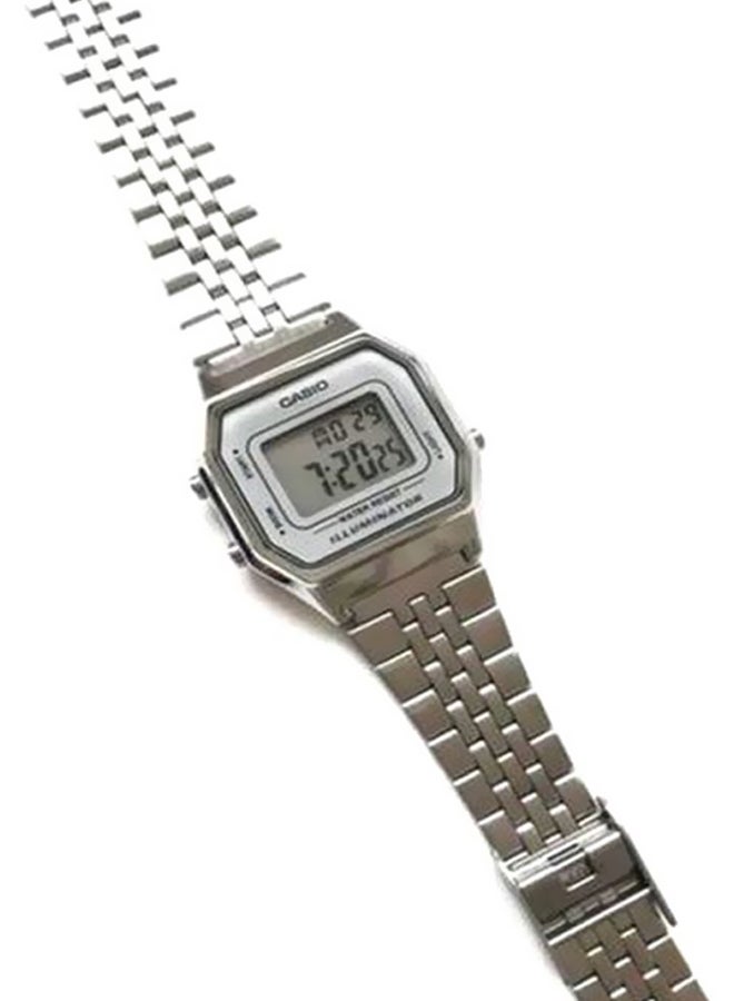 CASIO Men's Stainless Steel Digital Watch La680Wa-7Df - 29 mm - Silver - Image 5