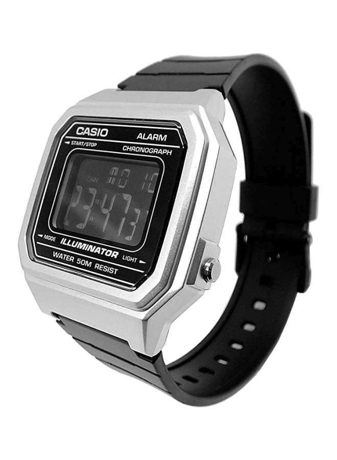 CASIO Water Resistant Resin Digital Watch 51-W-217HM-7BVDF - 43mm - Black  - Image 4