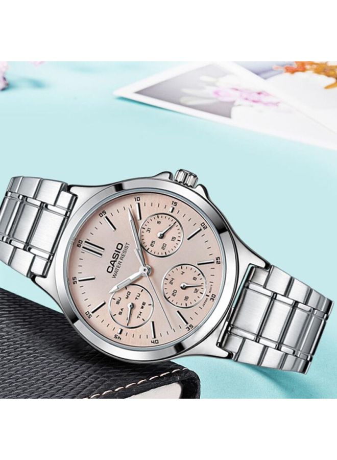 Women's Enticer Water Resistant Analog Watch LTP-V300D-4A - 38 mm - Silver - v1619595475/N30599008A_7