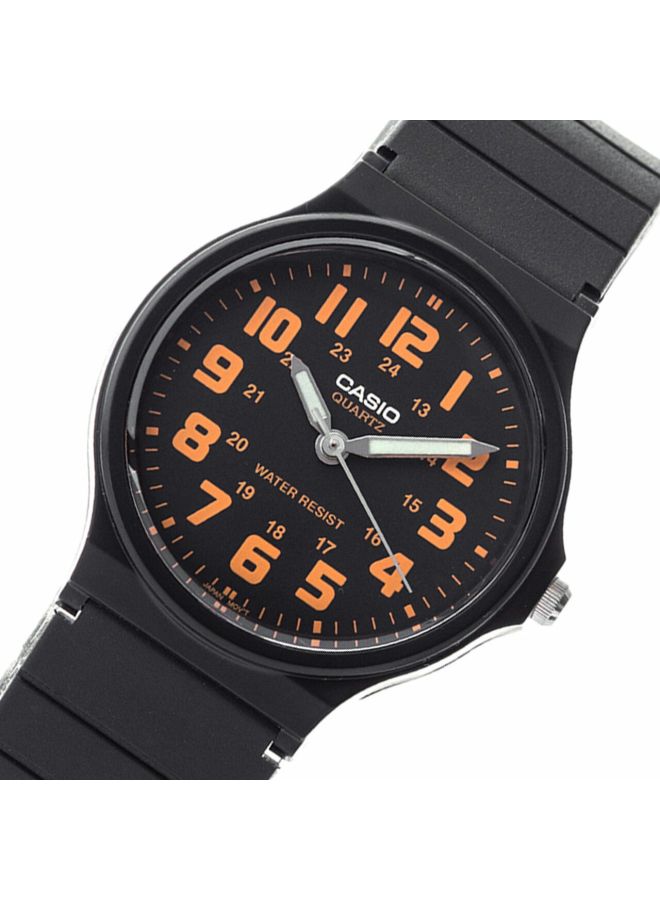 Men's Water Resistant Analog Watch MQ-71-4BDF - 34 mm - Black