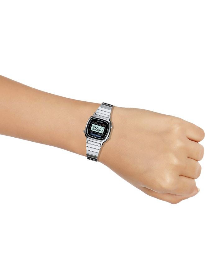 CASIO Women's Stainless Steel Digital Wrist Watch LA670WD-1DF - 25 mm - Silver - Image 5