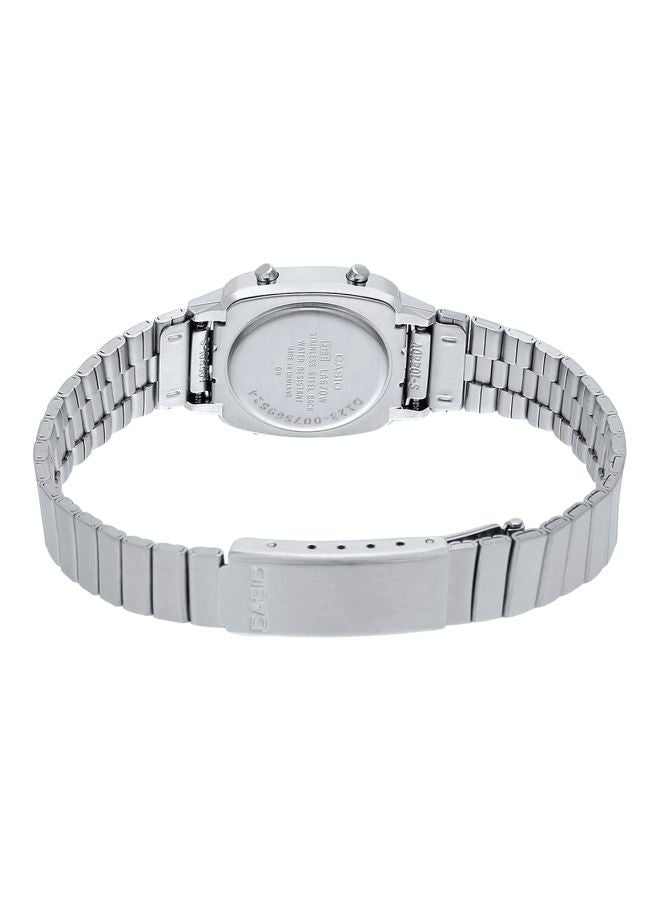 CASIO Women's Stainless Steel Digital Wrist Watch LA670WD-1DF - 25 mm - Silver - Image 2