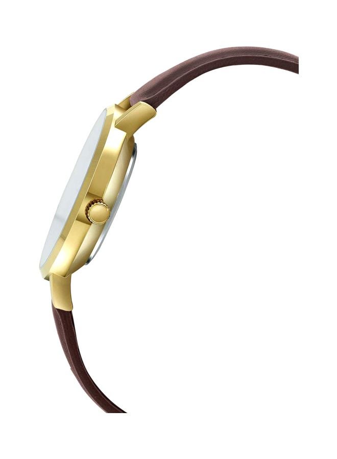 CASIO Women's Leather Analog Wrist Watch LTP-VT01GL-9BUDF  - Image 3