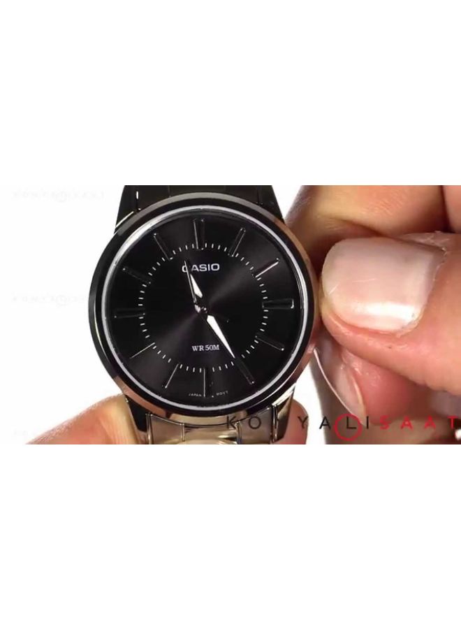 ساعة يد بعقارب بسوار إستانلس ستيل LTP-1303D-1AVDF للنساء