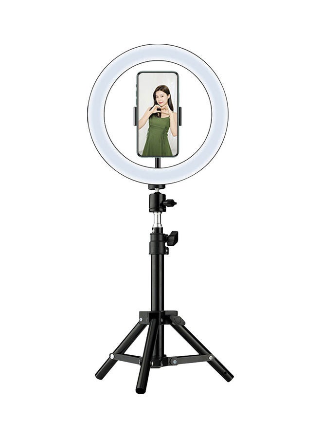 LED Ring Light with Detachable Stand Black