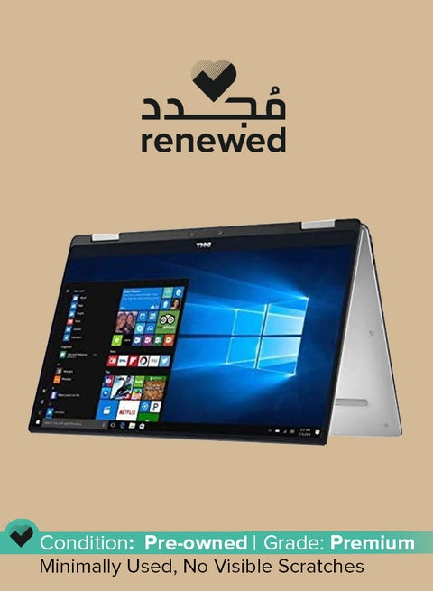 Renewed - XPS 9365 13 2 in 1 Laptop With 13.3-Inch Touchscreen Display, Intel Core i7 Processor/7th Gen/16GB RAM/256GB SSD/Intel HD Integated Graphics With English/Arabic Keyboard Grey Grey