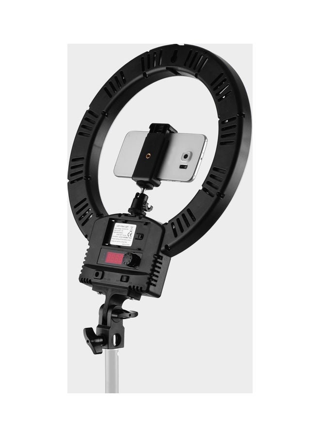 حلقة إضاءة LED احترافية للتصوير الفوتوغرافي أسود - Image 2