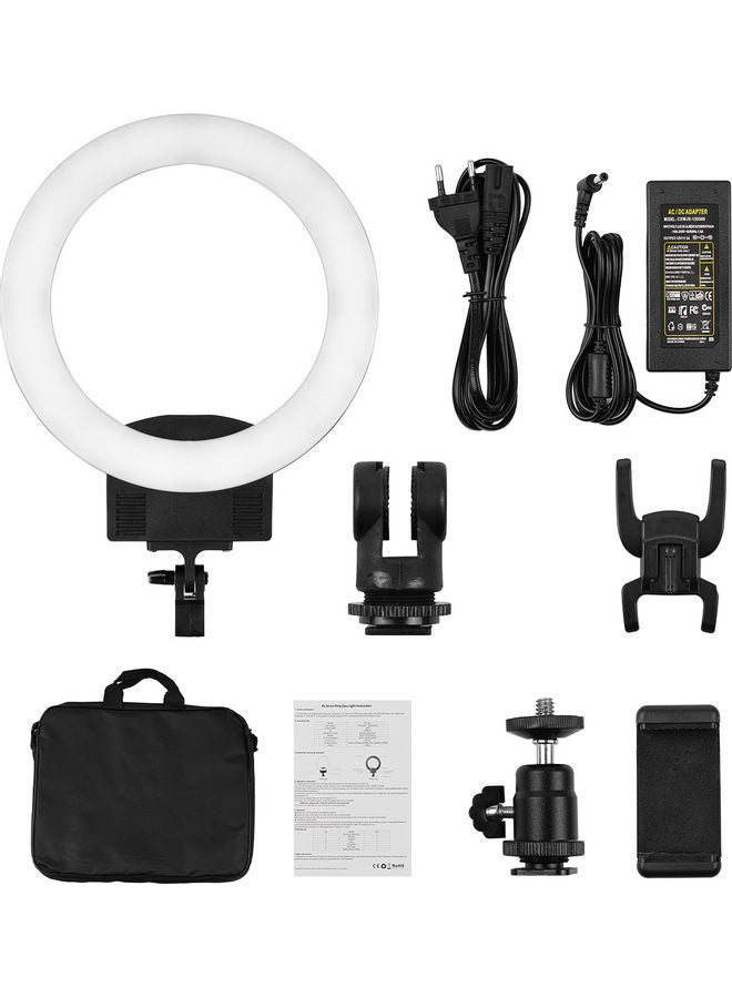 حلقة إضاءة LED احترافية للتصوير الفوتوغرافي أسود - Image 5