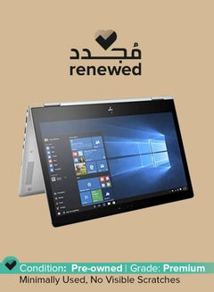 Renewed - Elitebook X360 1030 G2 2QU70UT Laptop With 13.3-Inch Touchscreen Display, Intel Core i7 Processor/7th Gen/8GB RAM/512GB SSD/Intel HD Graphics With English/Arabic Keyboard Silver