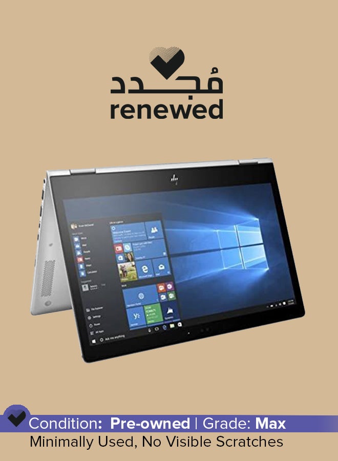 HP - Renewed - Elitebook X360 1030 G2 2QU70UT Laptop With 13.3-Inch Touchscreen Display, Intel Core i7 Processor/7th Gen/8GB RAM/512GB SSD/Intel HD Graphics With English/Arabic Keyboard Silver - Image 1