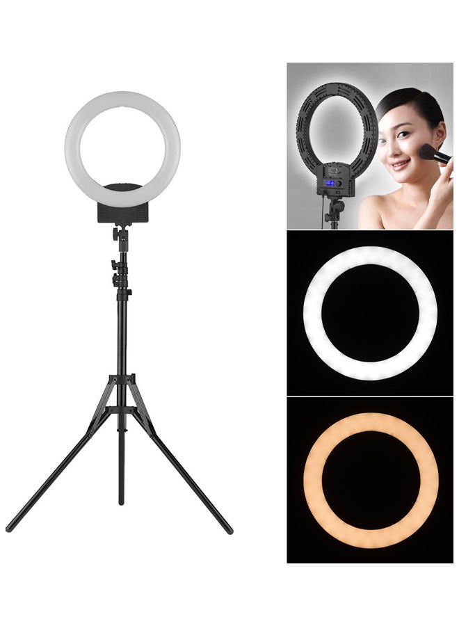 Portable LED Video Ring Light Black - Image 1