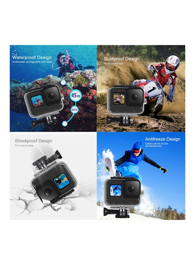 PULUZ Waterproof Diving Case For GoPro Hero 9 White  - Image 3