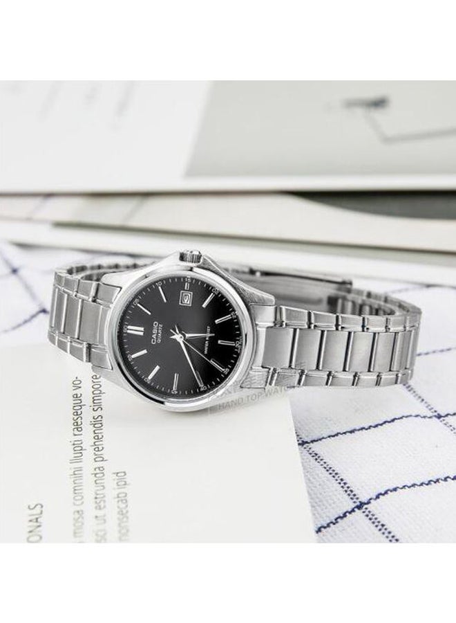 كاسيو ساعة يد بعقارب وسوار من الإستانلس ستيل طراز LTP-1183A-1ADF - مقاس 39 مم - لون فضي للنساء - Image 4