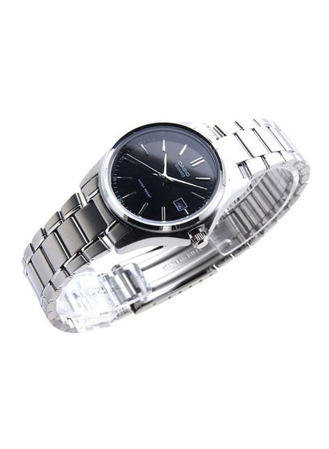 كاسيو ساعة يد بعقارب وسوار من الإستانلس ستيل طراز LTP-1183A-1ADF - مقاس 39 مم - لون فضي للنساء - Image 5