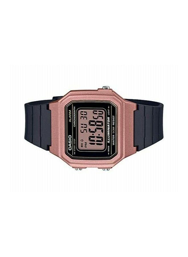 CASIO - Resin Digital Watch W-217HM-5AVDF - 41 mm - Black - Image 1
