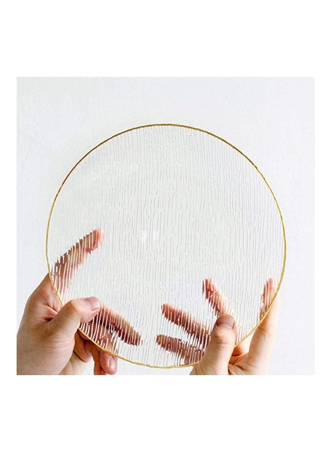 XiuWoo Nordic Style Glass Tableware Salad Bowl Clear/Golden - Image 3