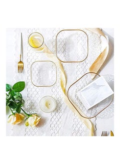 XiuWoo 3-Piece Creative Fruit and Vegetable Phnom Penh Glass Bowl Clear/Golden 280, 550, 1100ml  - Image 4