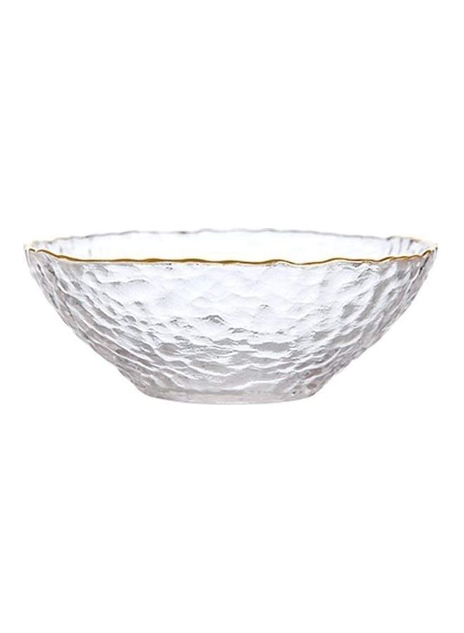 XiuWoo Ice Flower Salad Bowl White/Gold 700ml  - Image 1