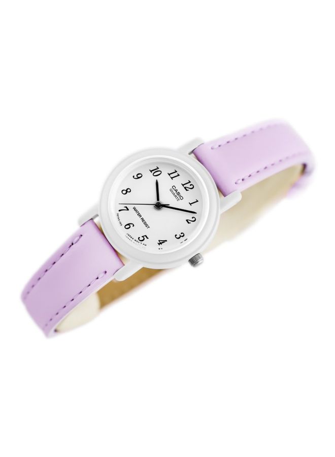 CASIO - Women's Enticer Leather Analog Watch LQ-139L-6BDF - Image 1