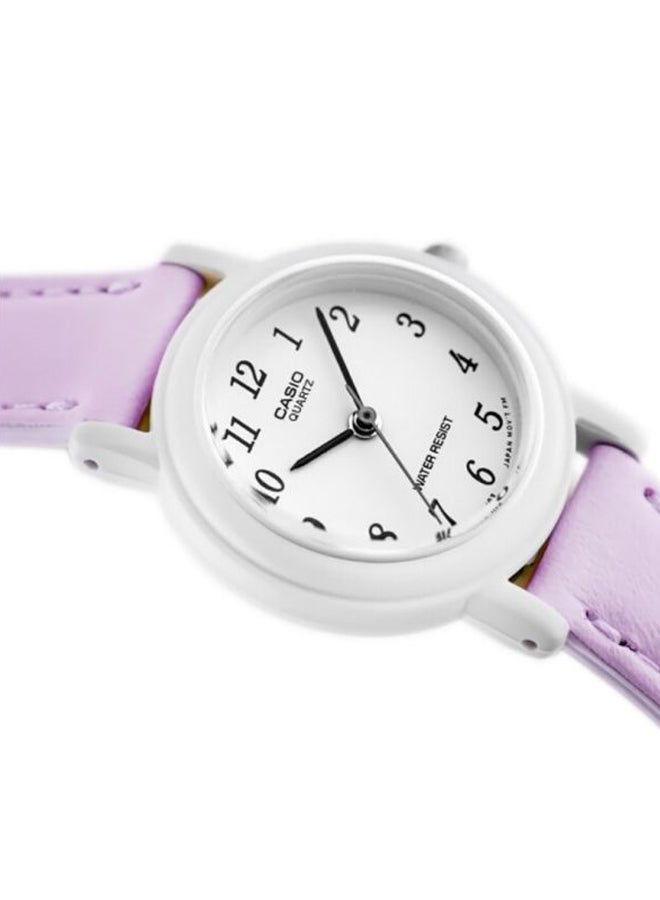 CASIO - Women's Enticer Leather Analog Watch LQ-139L-6BDF - Image 1
