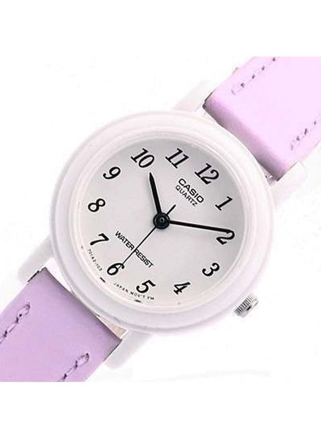 CASIO - Women's Enticer Leather Analog Watch LQ-139L-6BDF - Image 1