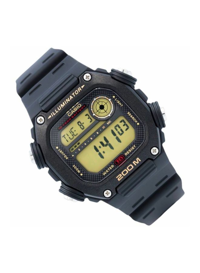 CASIO - Men's Resin Digital Wrist Watch DW-291H-9AVDF - 50 mm - Black - Image 1